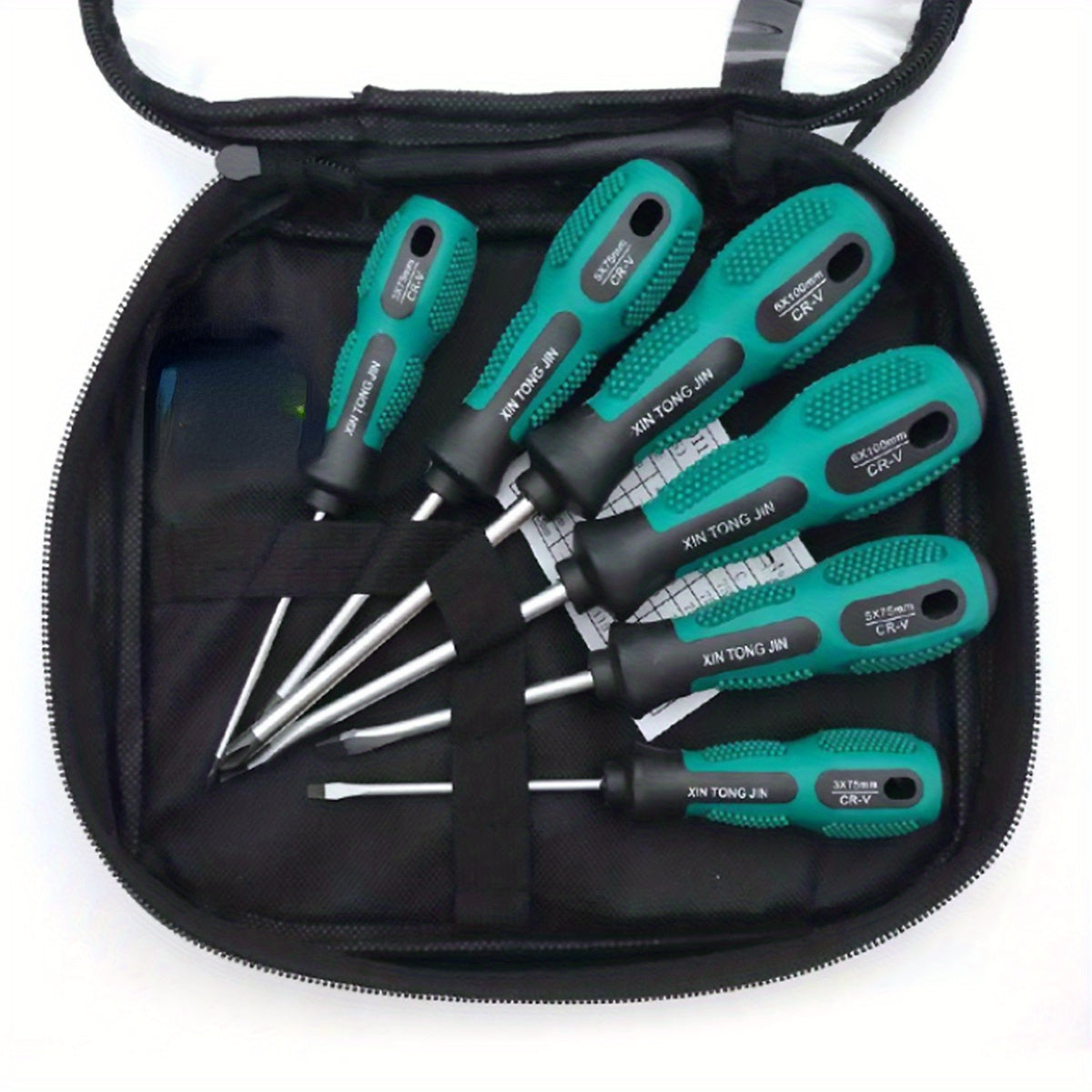 Professional Magnetic Screwdriver Set with Cushion Grip & Non-Slip Handle - 5 Flat Head & 4 Phillips Tips, Ergonomic Tool Kit with Magnetic Tips for Electronics Repair, DIY Crafts, Home Improvement - Durable & Precise Screwdriver Set, Precision Tools,