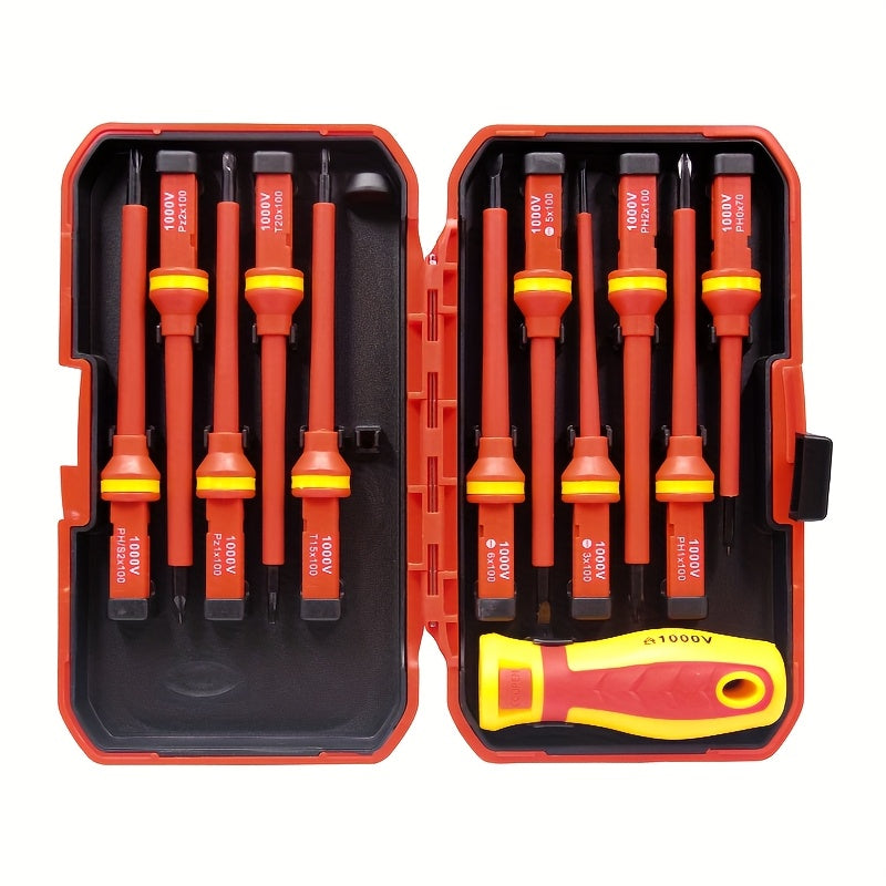 12pcs Screwdriver Set with Phillips and Slotted Bits