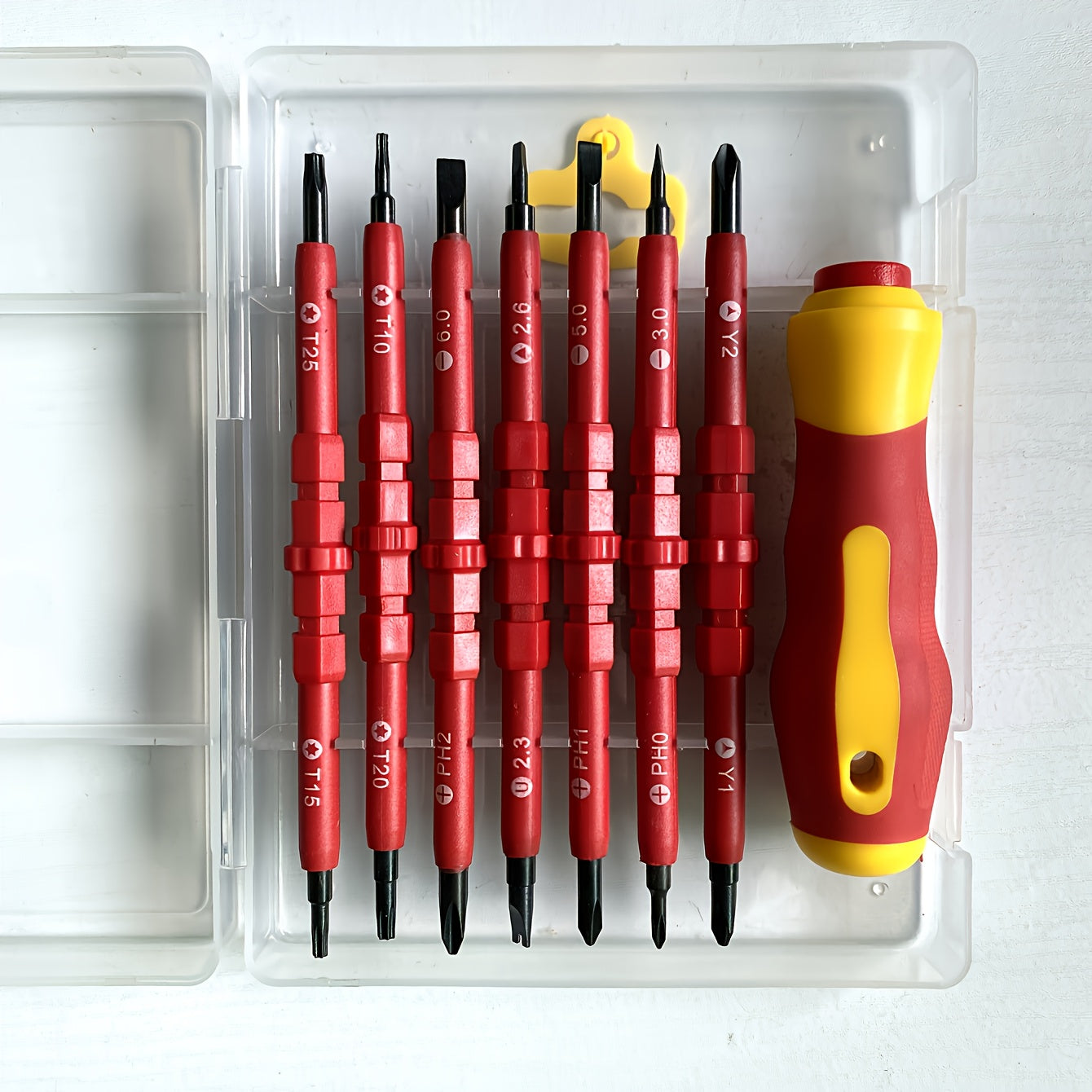 7-in-1 Multifunctional Electrician Screwdriver Set, Dual-Size Tool Kit, Metal, No Power Required, Electric Screwdriver Set