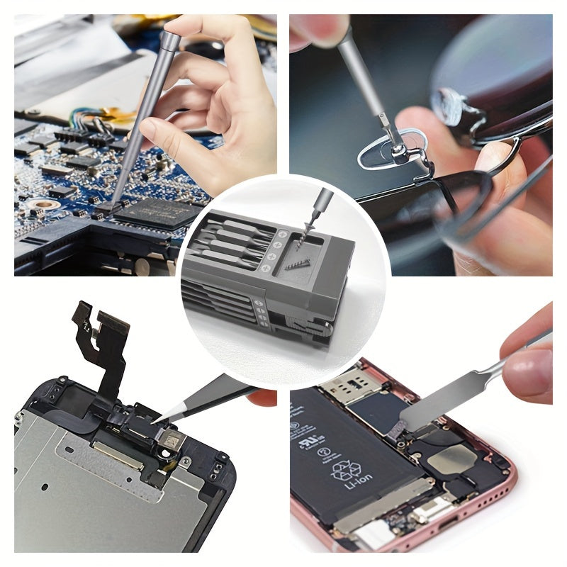 71-In-1 Precision Screwdriver Set, Double-side Bits Kits, Multifunction Magnetic Mini Screw Driver Repair Tool Kit, For Electronics Computer Eyeglass Phone Watches PC Gamesole