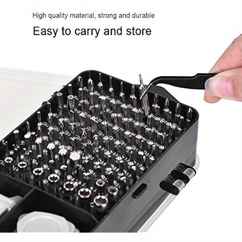 119in 1 CRV Accuracy Screwdriver Set Essential Toolkit for Mobile and Computer Repairs. Ergonomic Design for Tech Enthusiasts
