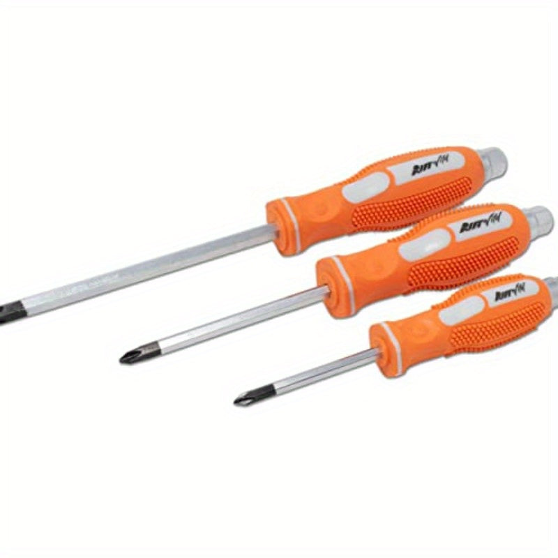 7pcs JIS Japanese Industrial Standard Driver Set with #1 #2 #3 Screwdrivers & Short/Long Bits (1/4" Drive) - Heavy-Duty Chrome Vanadium Steel & S2 Steel Construction, Magnetic Impact-Resistant Bits for Professional Mechanics, DIY, Vintage Machinery &