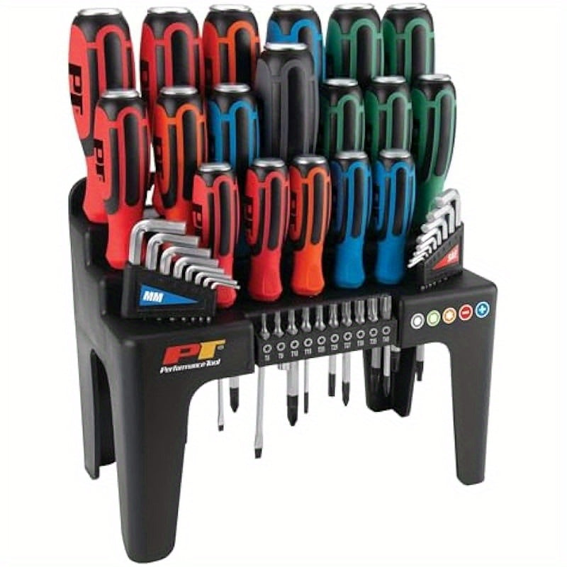 Performance Tool W1737 44pcs Go-Thru Screwdriver Set