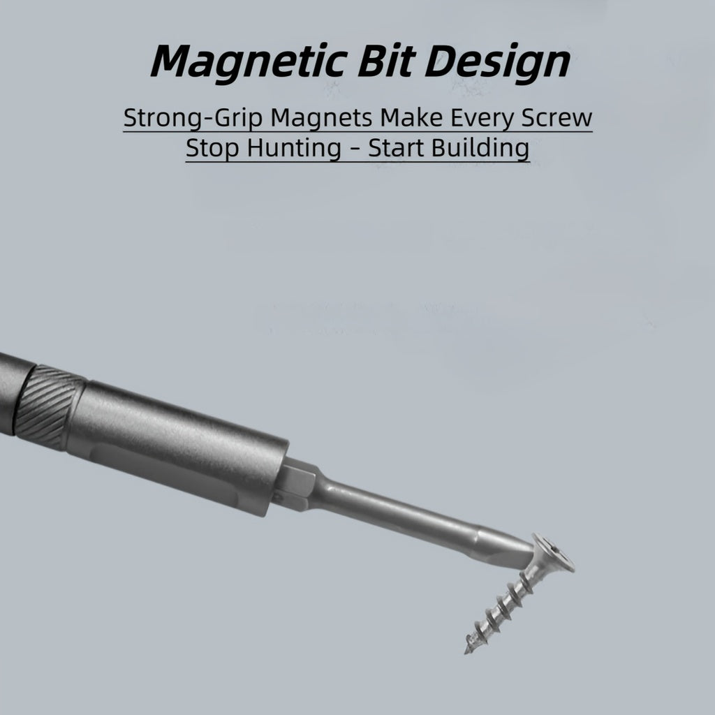 25-in-1 Magnetic Ratchet Screwdriver Set with Bidirectional Ratchet, Magnetic Tips & Quick-Change Handle - CR-V Steel Construction, Heavy-Duty Portable Case - Professional Electronics Repair Toolkit, Home DIY, Phone, Watch, PC, Automotive - Compact