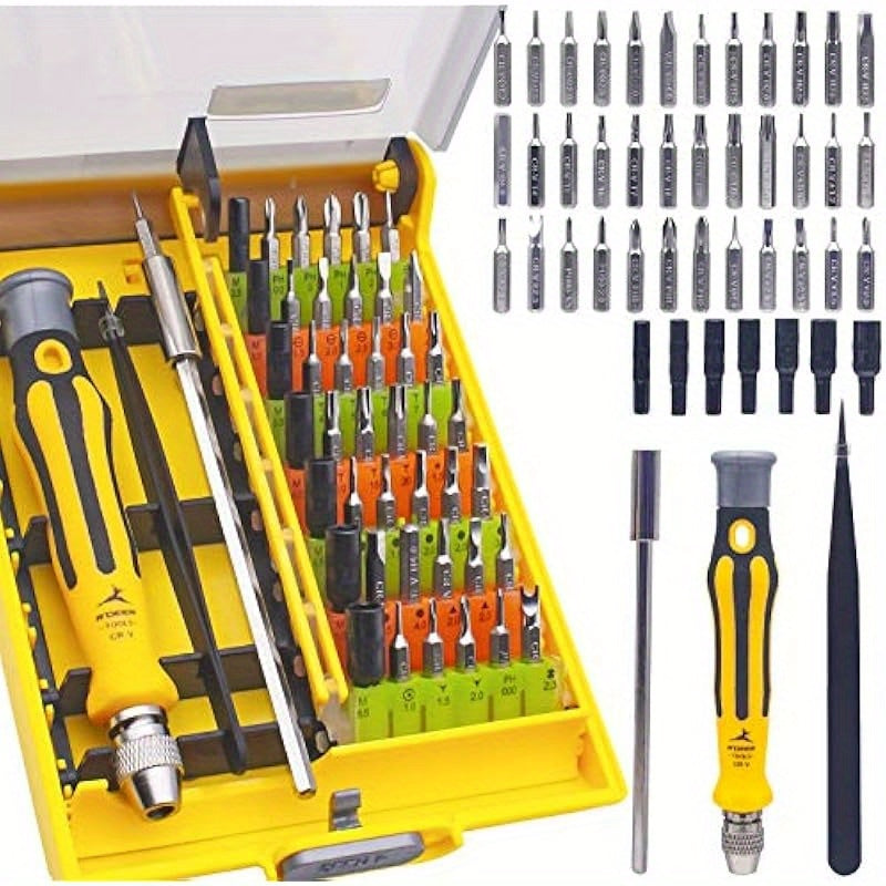 46 in 1 Precision Electronic Screwdriver Set R'deer Magnetic Professional Repair Tools Kit with Extension Bar and Tweezers