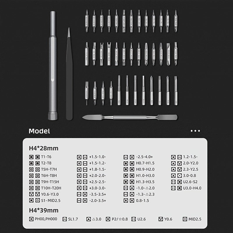 71-In-1 Precision Screwdriver Set, Double-side Bits Kits, Multifunction Magnetic Mini Screw Driver Repair Tool Kit, For Electronics Computer Eyeglass Phone Watches PC Gamesole