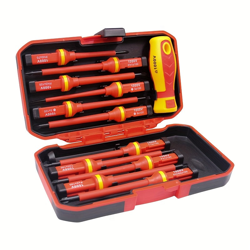 12pcs Screwdriver Set with Phillips and Slotted Bits