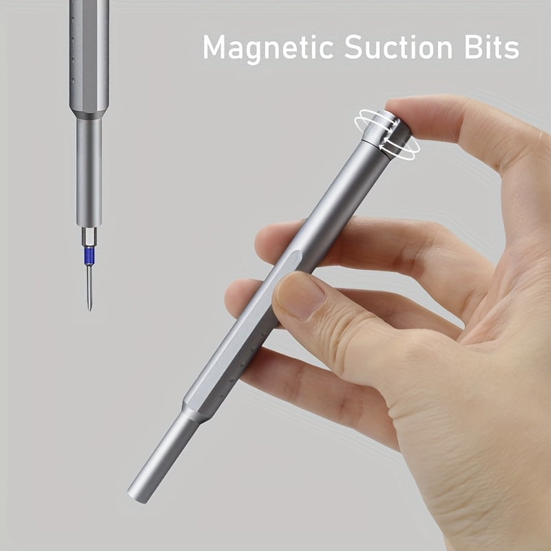 71-in-1 Precision Screwdriver Set with Magnetic Holder, Metal Construction, No Electricity Required, Perfect for Electronics, Computers, Glasses, Phones, Watches, PC Gaming Consoles