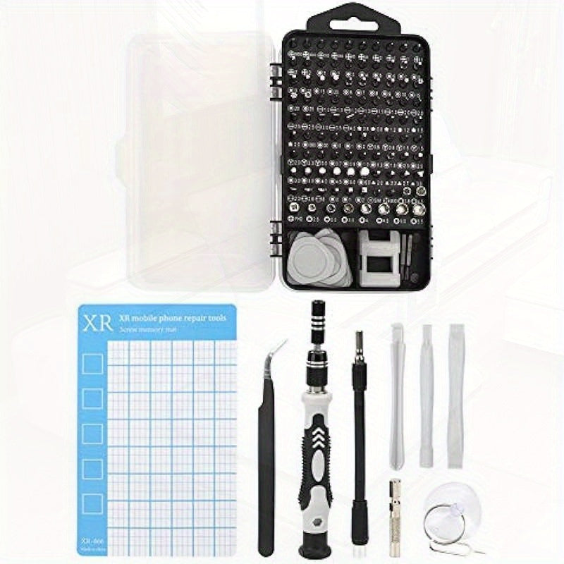 119in 1 CRV Accuracy Screwdriver Set Essential Toolkit for Mobile and Computer Repairs. Ergonomic Design for Tech Enthusiasts