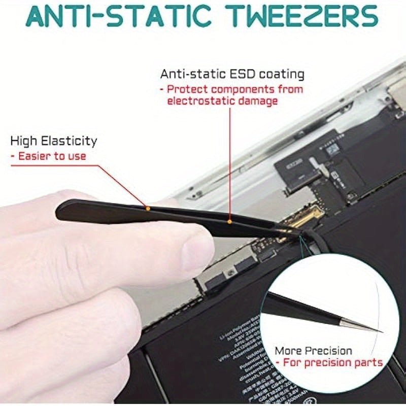46 in 1 Precision Electronic Screwdriver Set R'deer Magnetic Professional Repair Tools Kit with Extension Bar and Tweezers