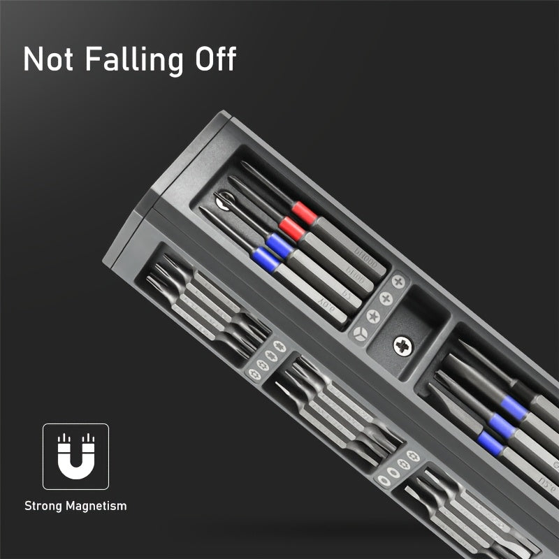 71-in-1 Precision Screwdriver Set with Magnetic Holder, Metal Construction, No Electricity Required, Perfect for Electronics, Computers, Glasses, Phones, Watches, PC Gaming Consoles