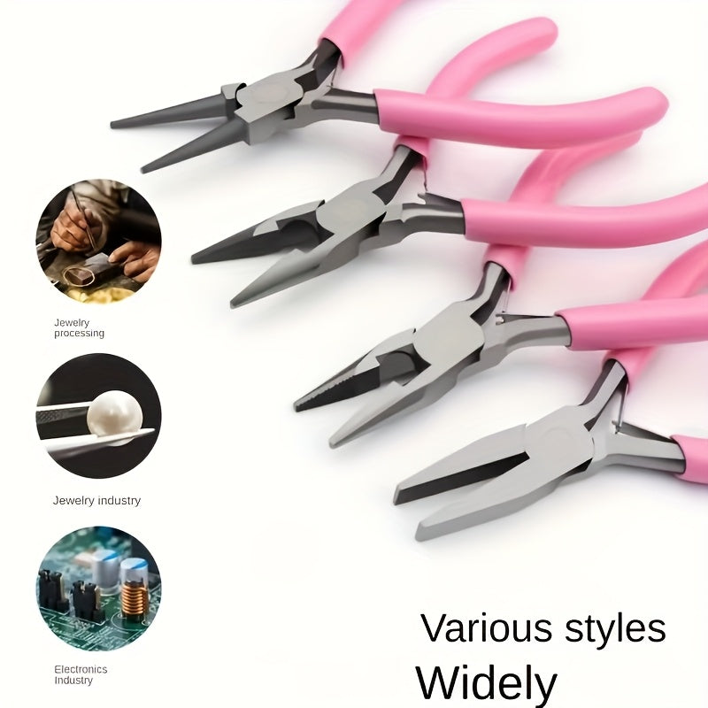 [Magnetic Screwdrivers] 5 Cross & 5 Slotted Professional Magnetic Screwdrivers, 1 Set | Buffer Handle And Two Key Screwdrivers (Pink)