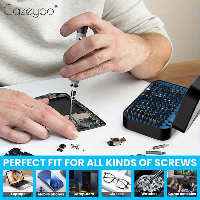 150 IN 1 Precision Screwdriver Set 120 Bits Full Range Small Screwdriver Set Magnetic Mini Repair Tool Kit for Ring Doorbell Laptop Switch PS5 Xbox Macbook iPhone Watch Glasses - Navy Blue
