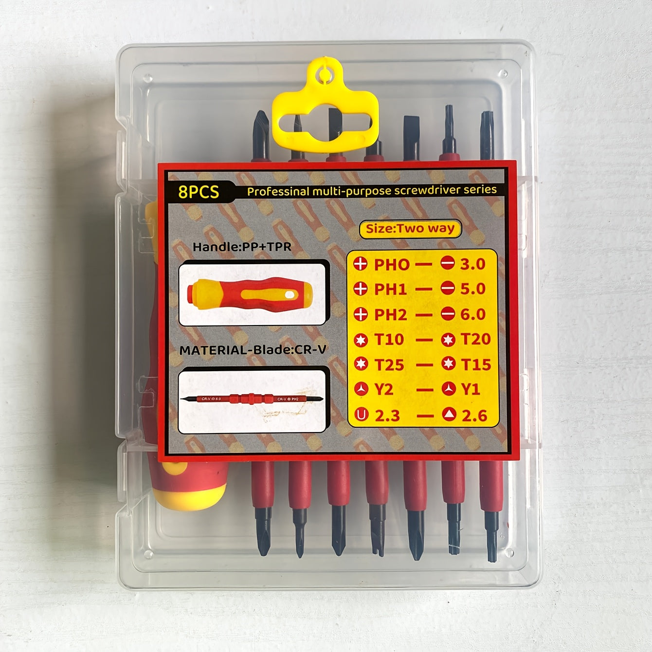 7-in-1 Multi-Function Electric Screwdriver Set, Dual-Purpose Multi-Sized Tool Kit, Metal, No Power Required, Cordless Screwdriver Set